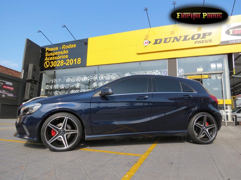 MERCEDES A200 + RODAS 18″ COM PNEUS DUNLOP 225/45